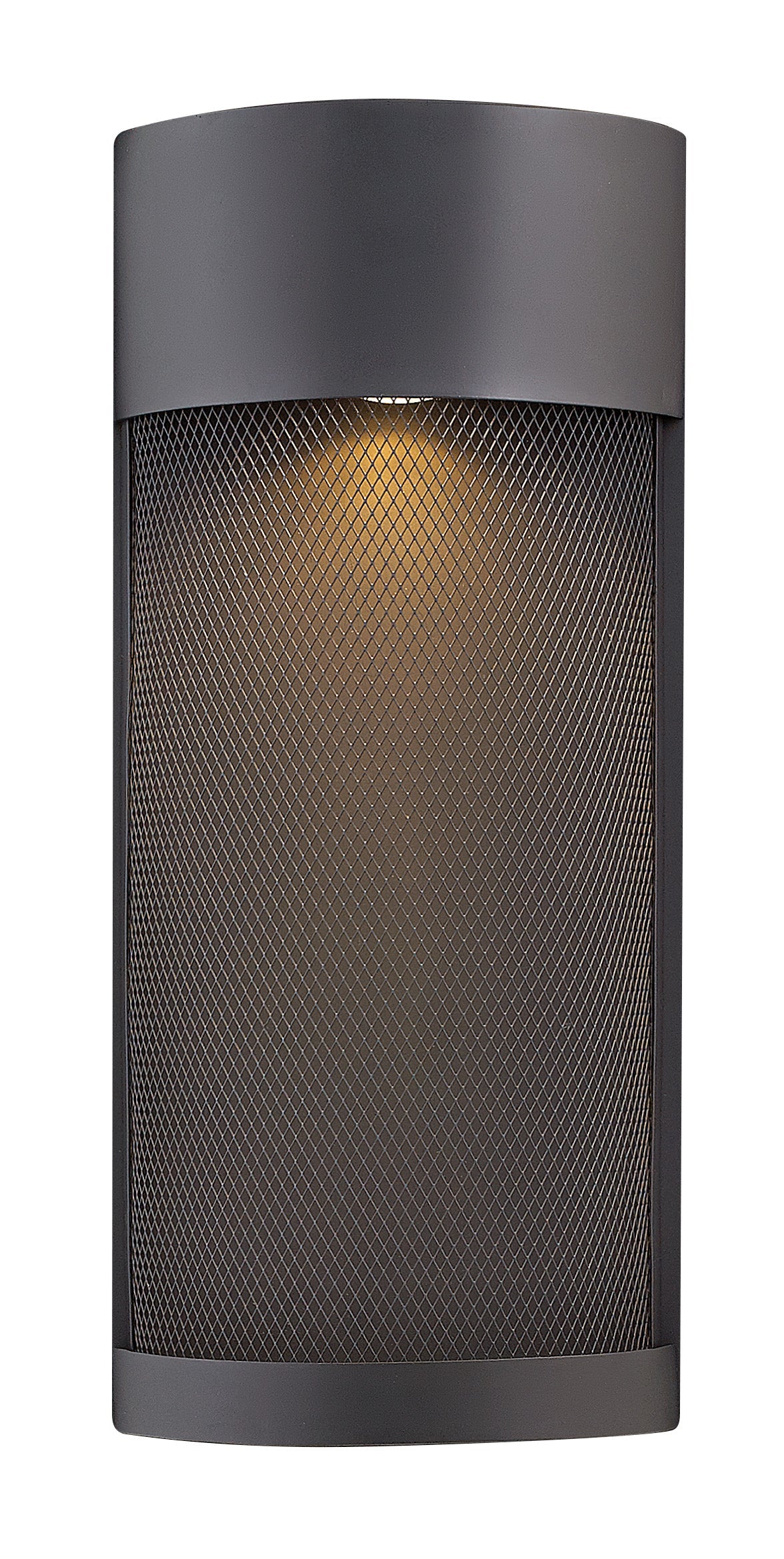 Aria Medium Wall Mount Lantern In Black Finish