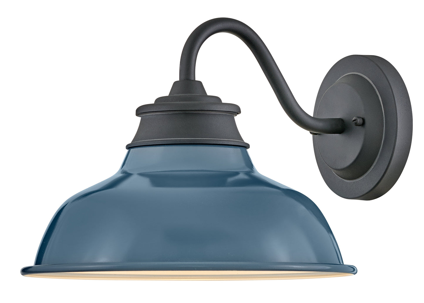Wallace Small Gooseneck Barn Light In Black Finish