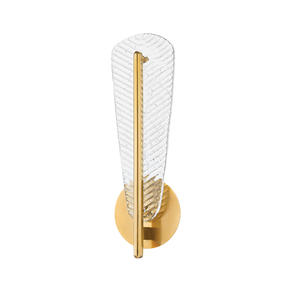 PASSAIC Wall Sconce with Aged Brass Finish