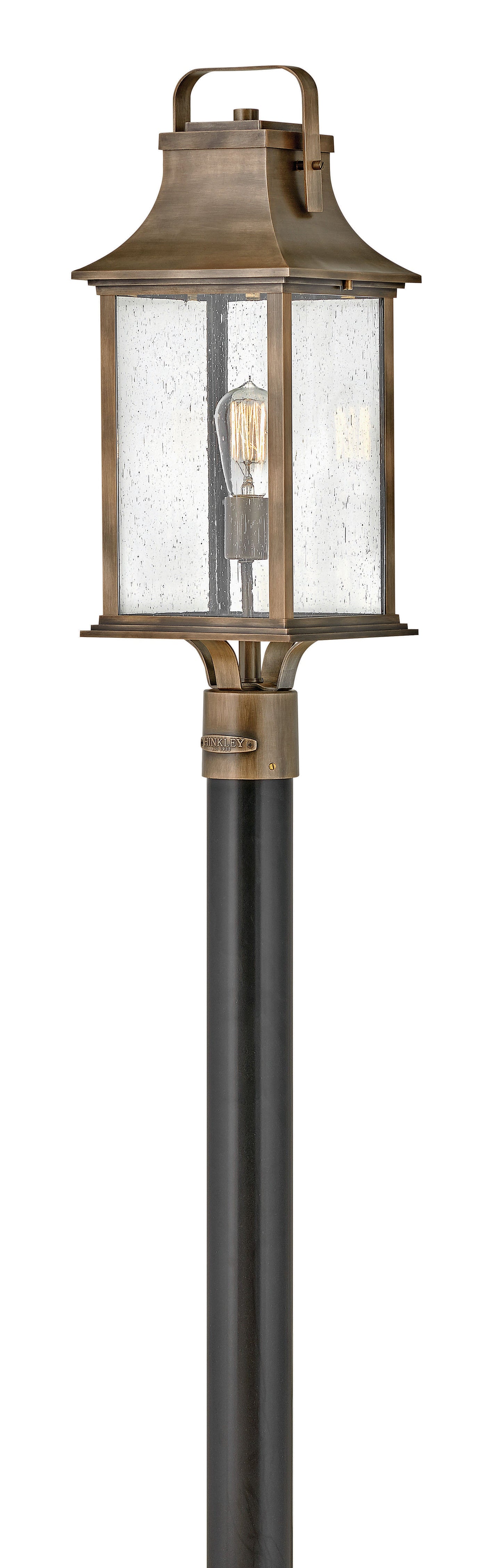 Grant Large Post Top or Pier Mount Lantern In Light Bronze Finish
