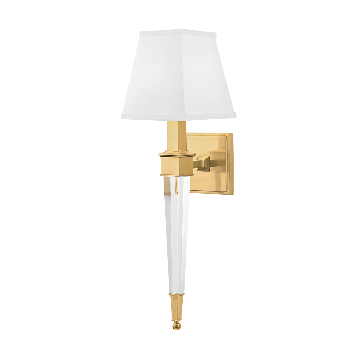 Ruskin Wall Sconce with Aged Brass Finish