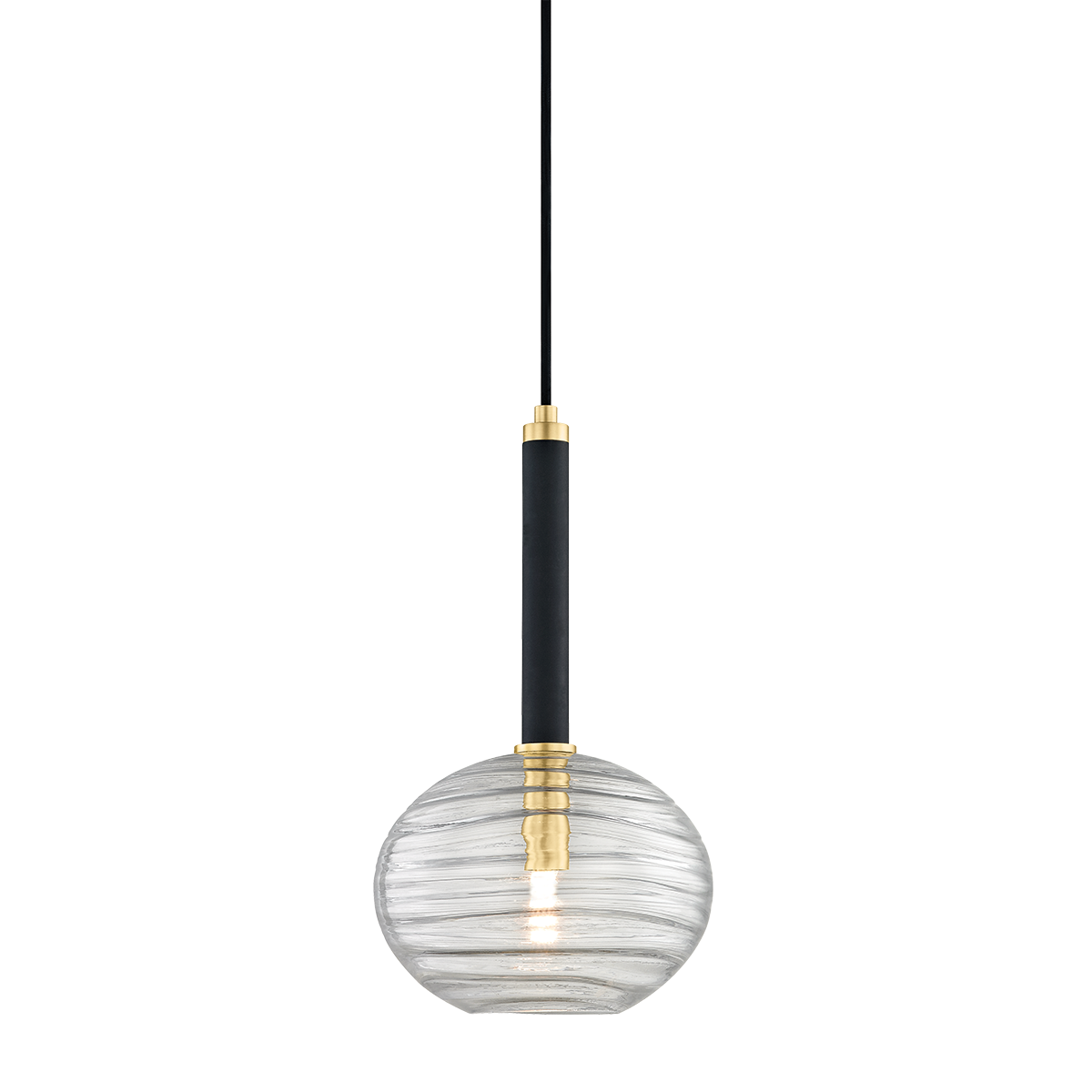 Breton Pendant with Aged Brass Finish