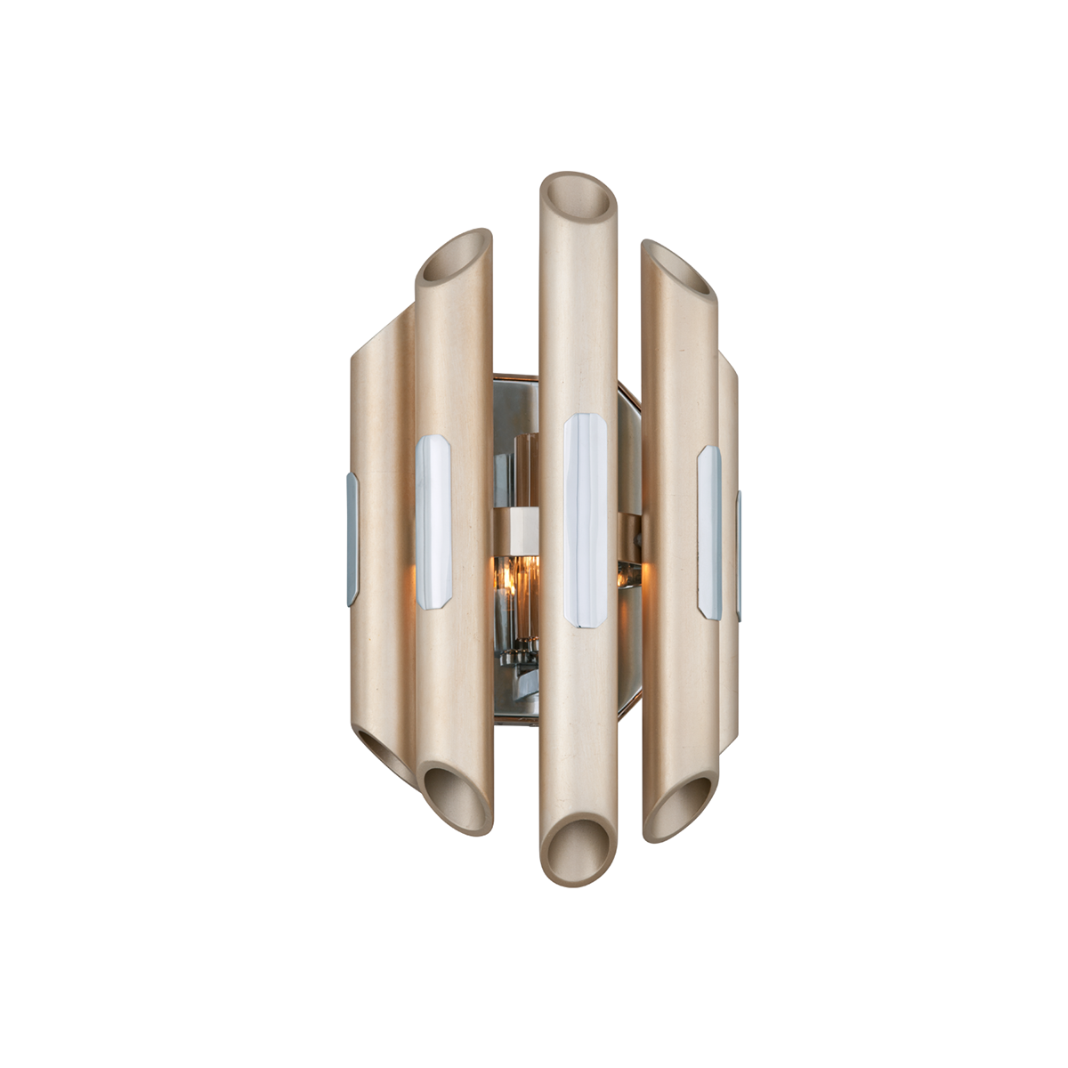 Arpeggio Wall Sconce In ANTIQUE SILVER LEAF STAINLESS Finish