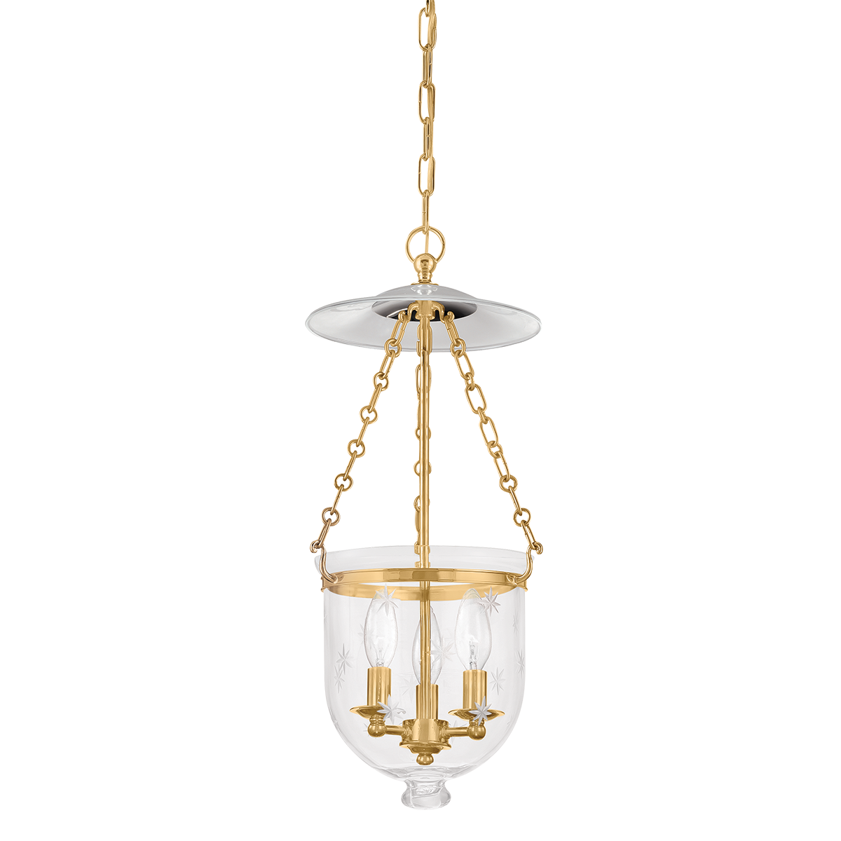 Hampton Pendant with Aged Brass Finish