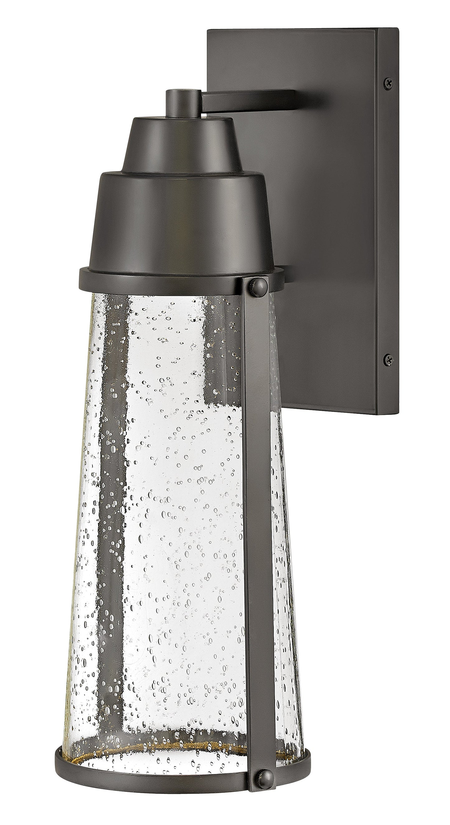Miles Medium Wall Mount Lantern In Black Finish