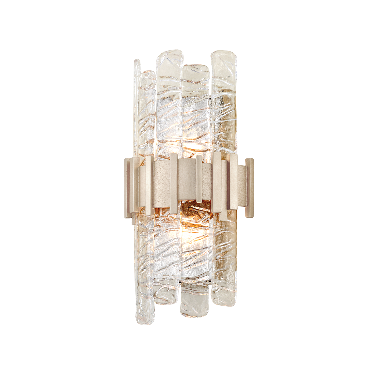 Ciro Wall Sconce In ANTIQUE SILVER LEAF STAINLESS Finish
