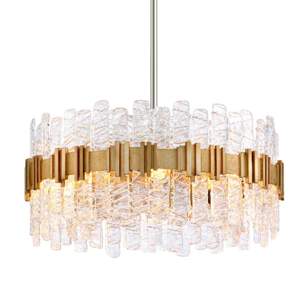 Ciro Chandelier In WARM SILVER LEAF Finish