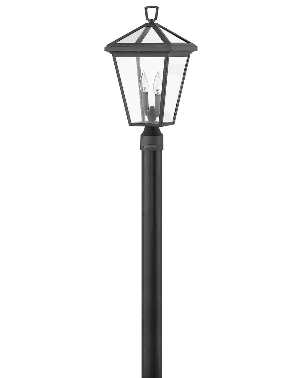 Alford Place Medium Post Top or Pier Mount Lantern 12v In Black Finish