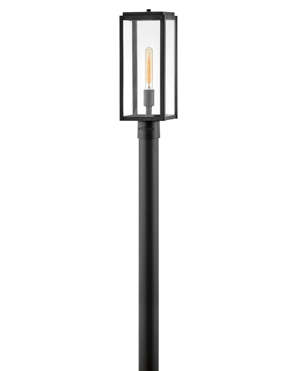 Max Medium Post Top or Pier Mount Lantern In Black Finish