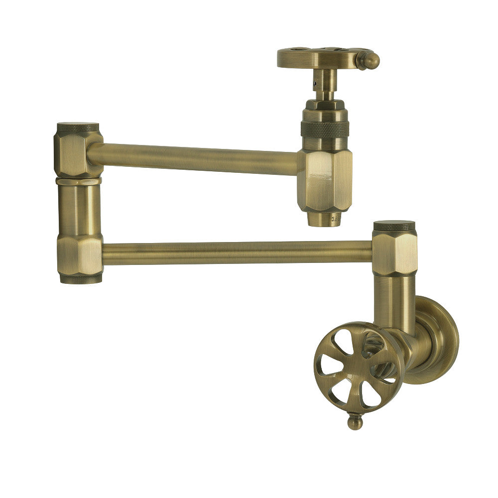 Belknap Pot Filler Faucet in Antique Brass