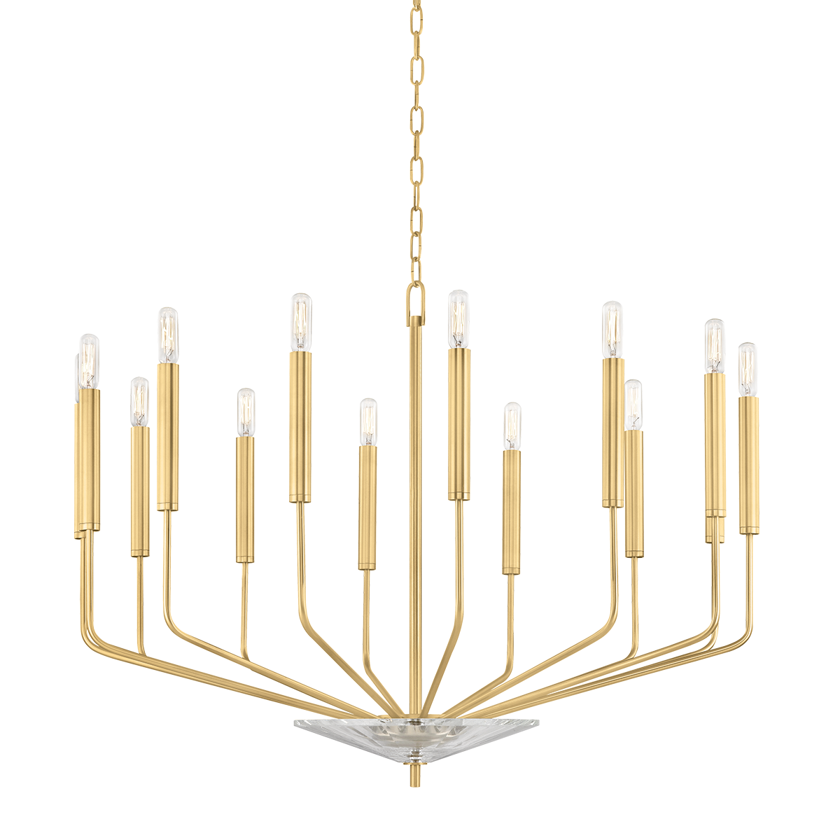 Gideon Chandelier with Aged Brass Finish