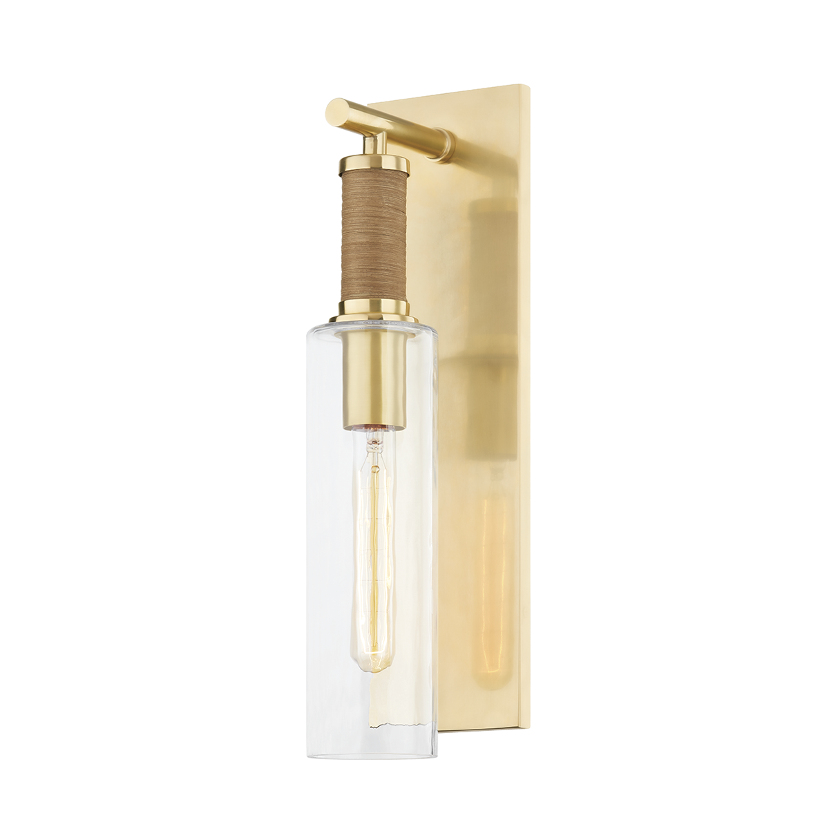 EASTCHESTER Wall Sconce with Aged Brass Finish