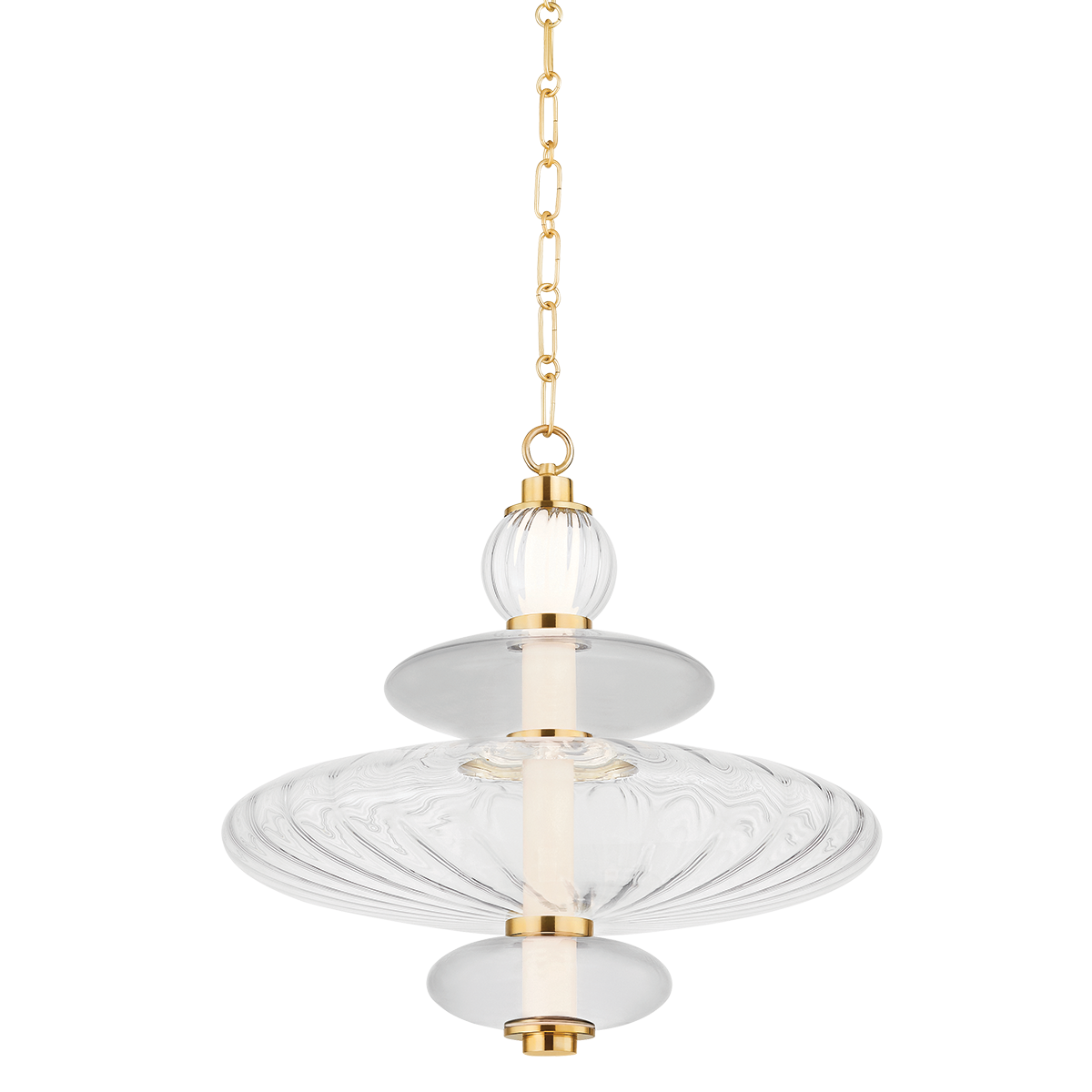 WILLIAMS PENDANT with AGED BRASS Finish