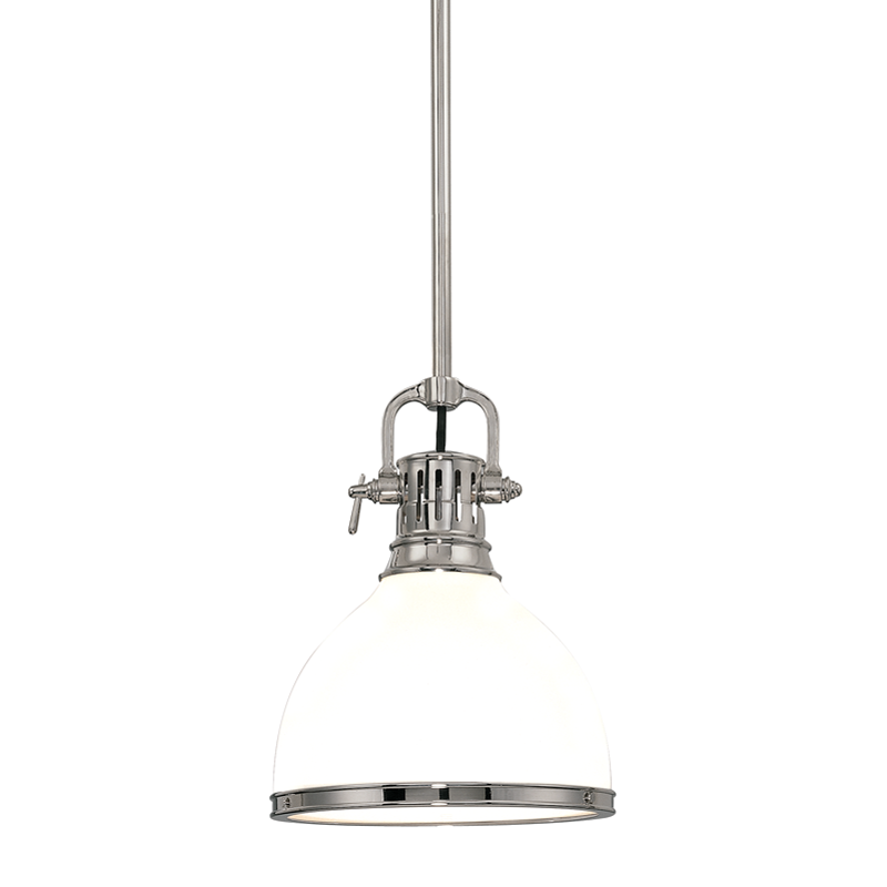 Randolph Pendant with Polished Nickel Finish