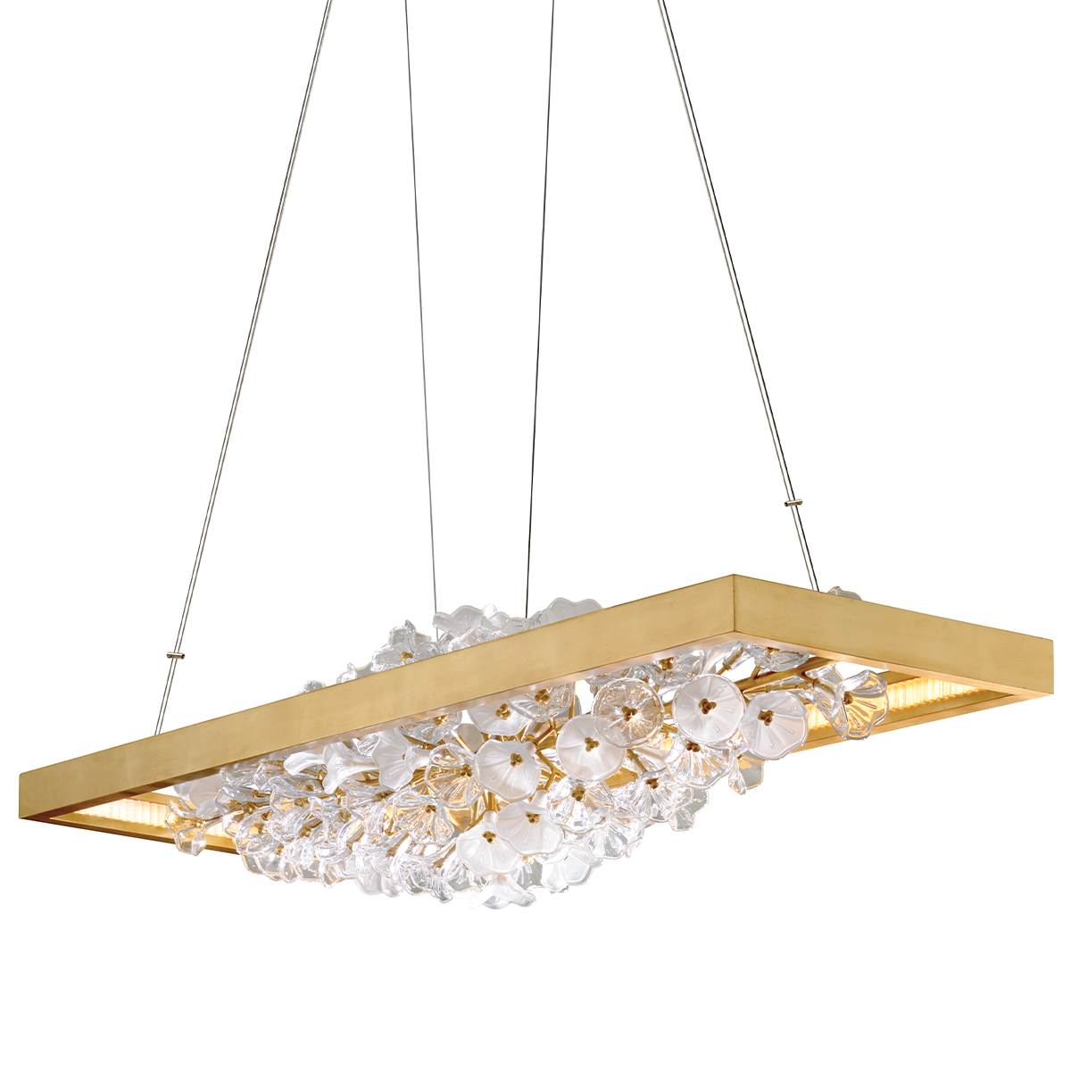 Jasmine Linear In Gold Leaf Finish
