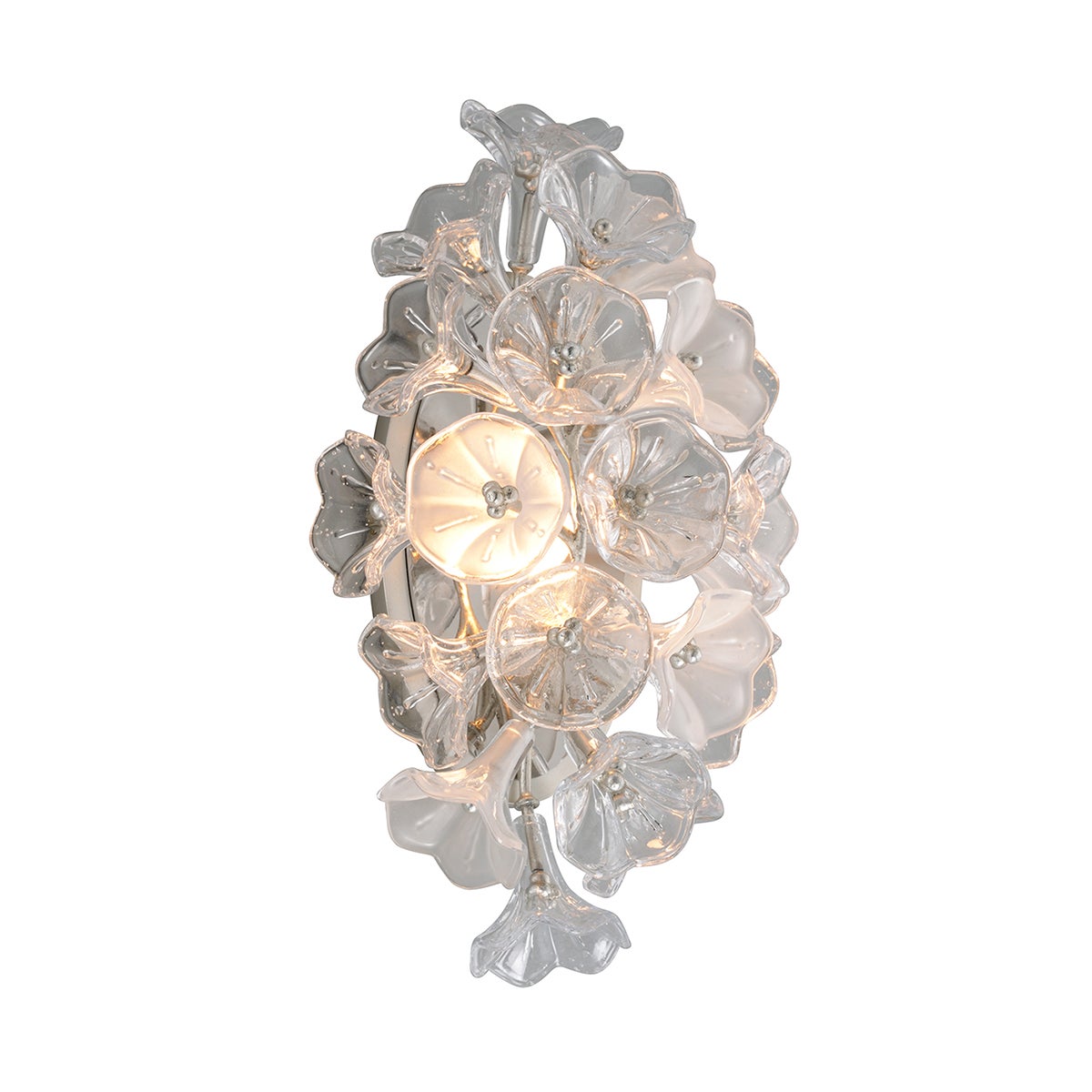 Jasmine Wall Sconce In SILVER LEAF Finish