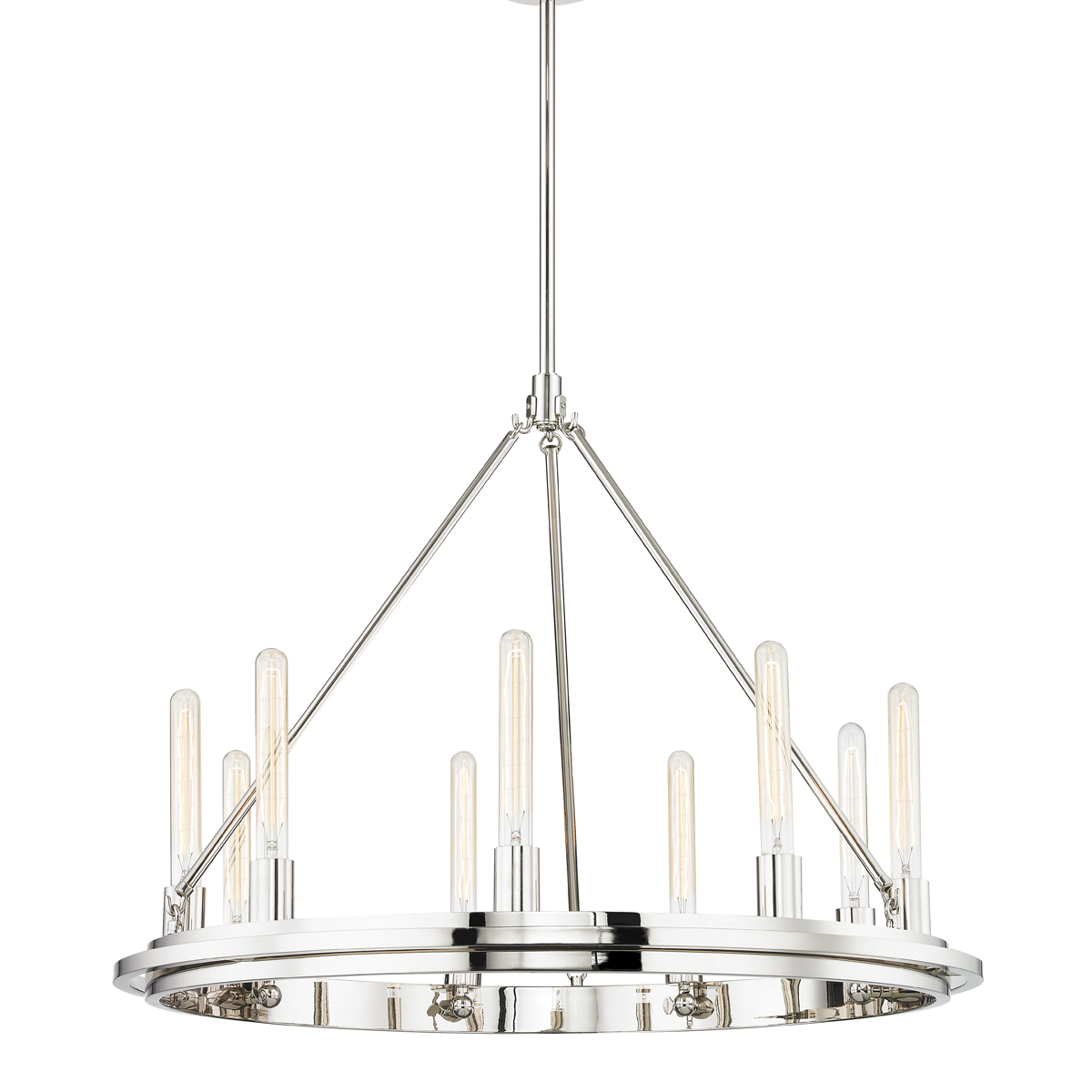 Chambers Chandelier with Polished Nickel Finish