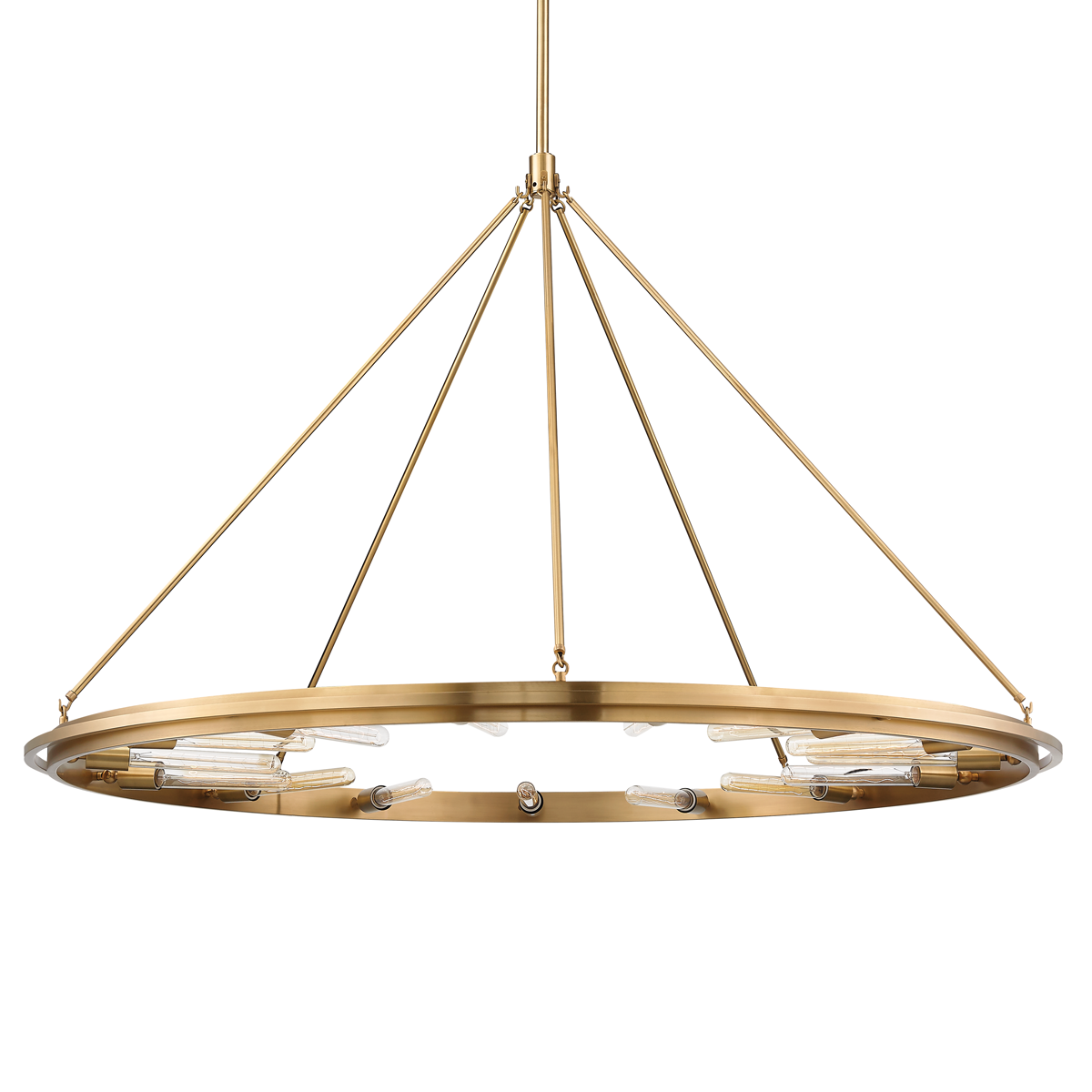 Chambers Chandelier with Aged Brass Finish