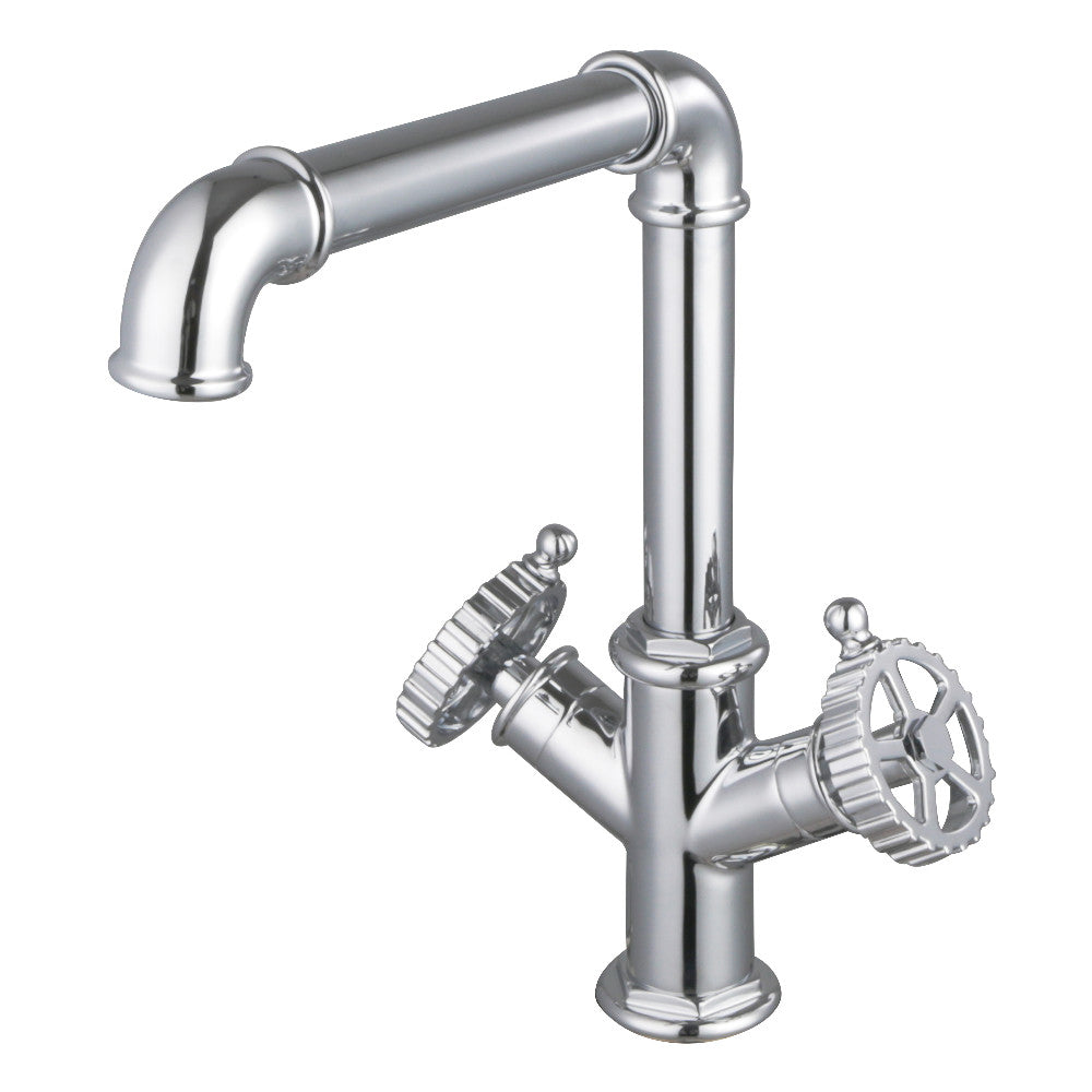 Fuller Two Handle Single-Hole Kitchen Faucet in Polished Chrome