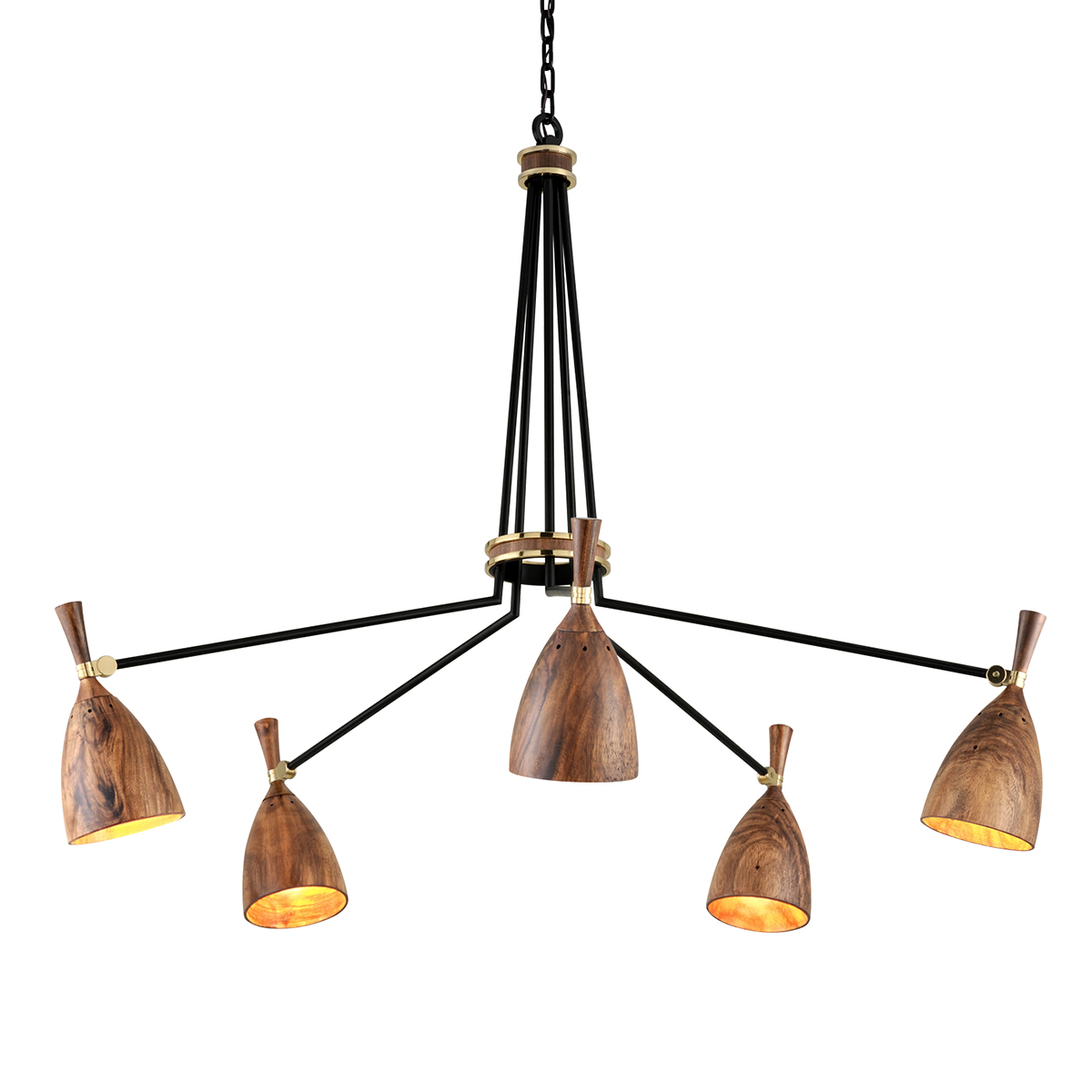 Utopia Chandelier In SOFT BLACK Finish