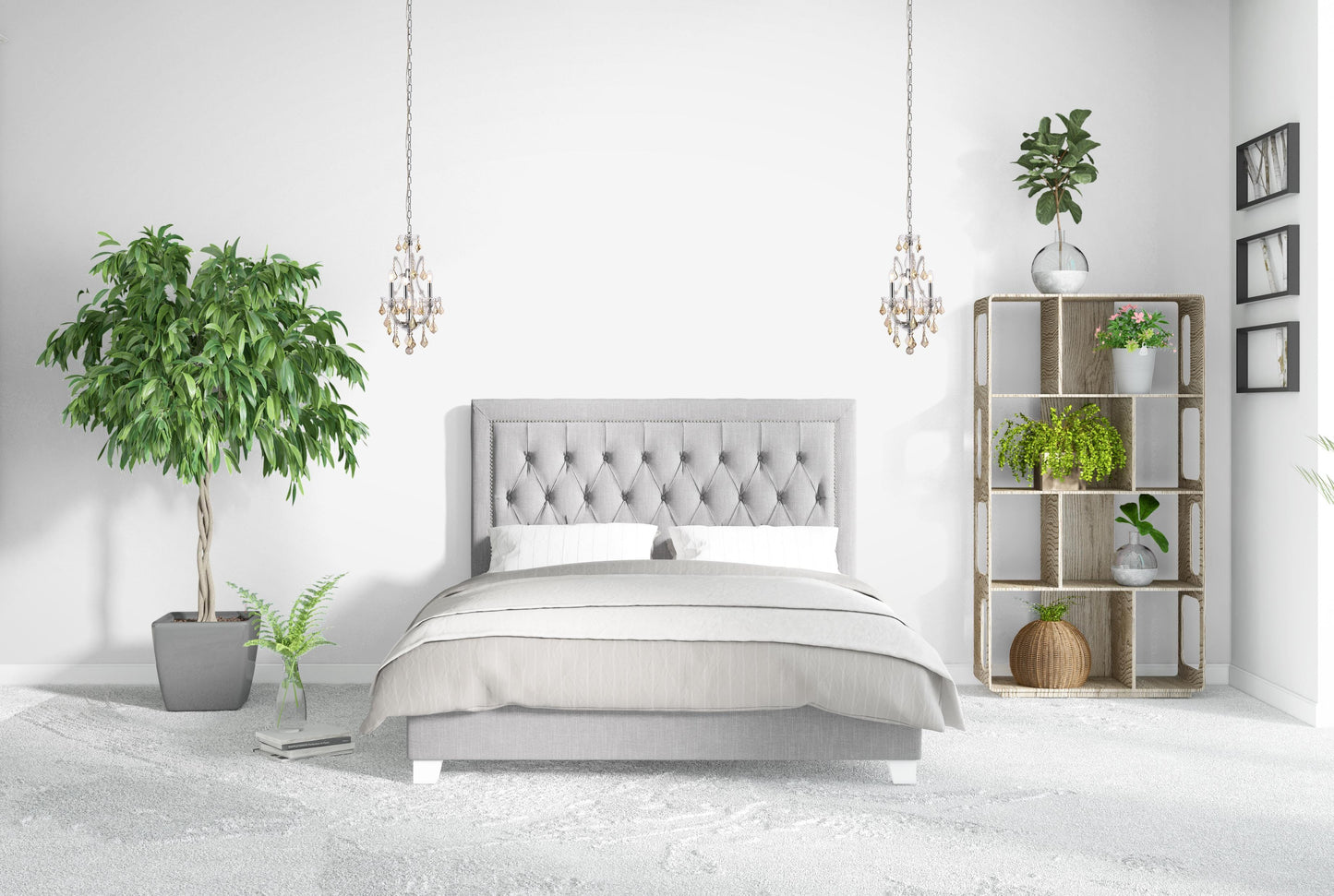 Maria Theresa 4 light Chrome Pendant Golden Teak (Smoky) Royal Cut Crystal