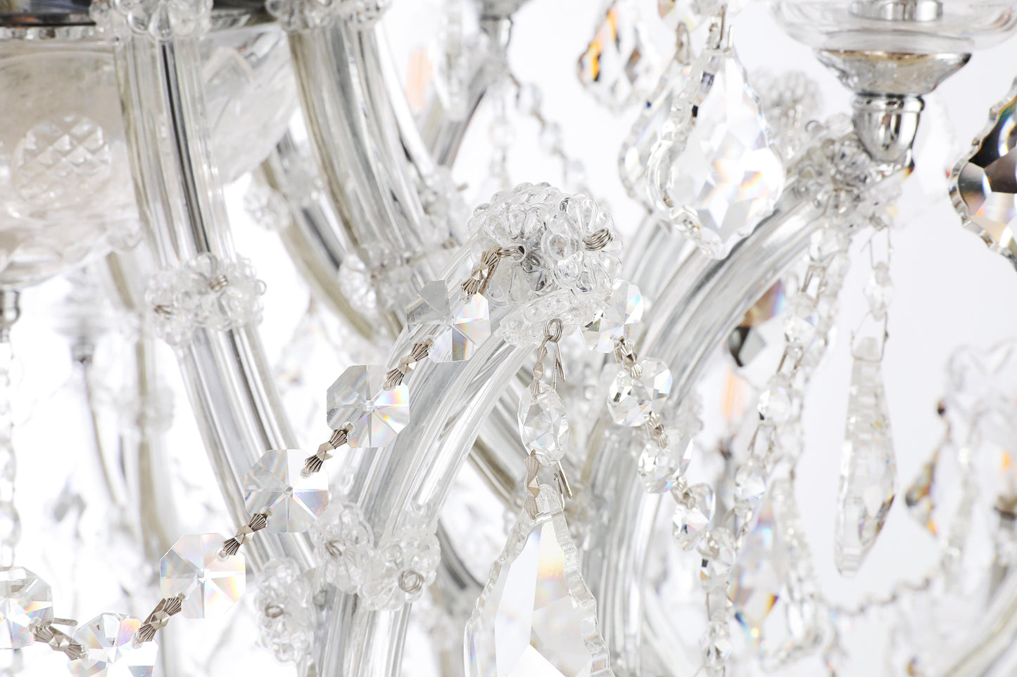 Maria Theresa 41 light Chrome Chandelier Clear Royal Cut Crystal