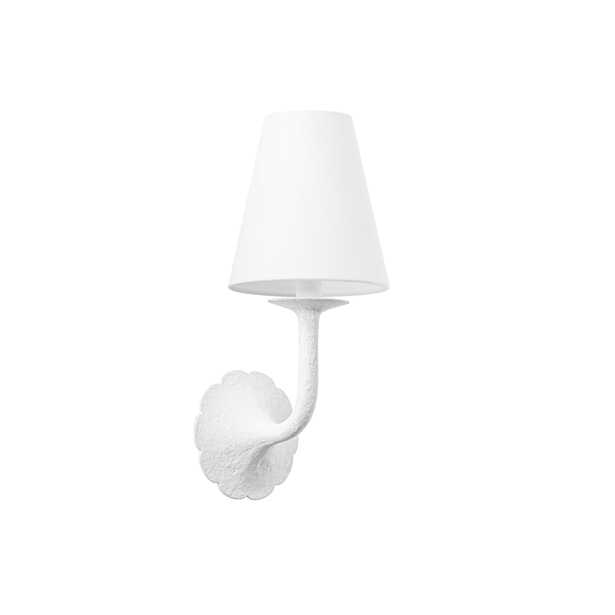 WINNIPEG WALL SCONCE with WHITE PLASTER Finish