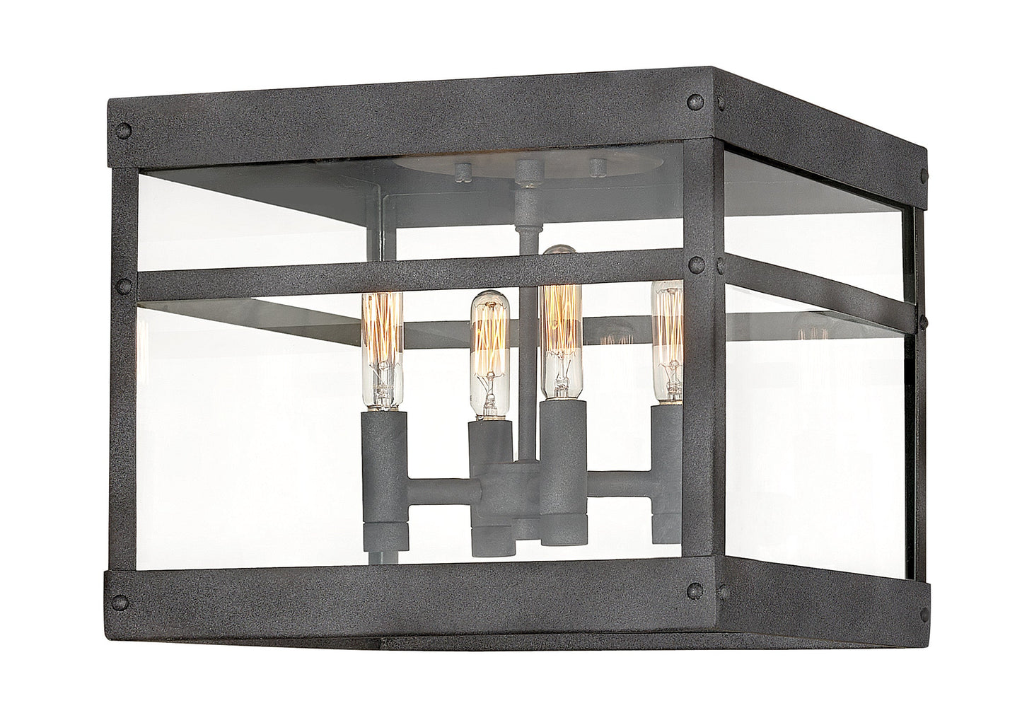 Porter Small Flush Mount In Black Finish