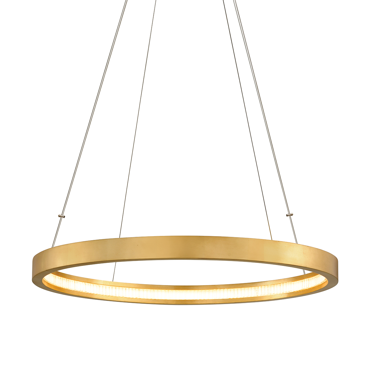 Jasmine Chandelier In Gold Leaf Finish