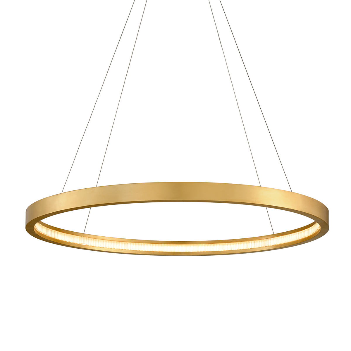 Jasmine Chandelier In Gold Leaf Finish