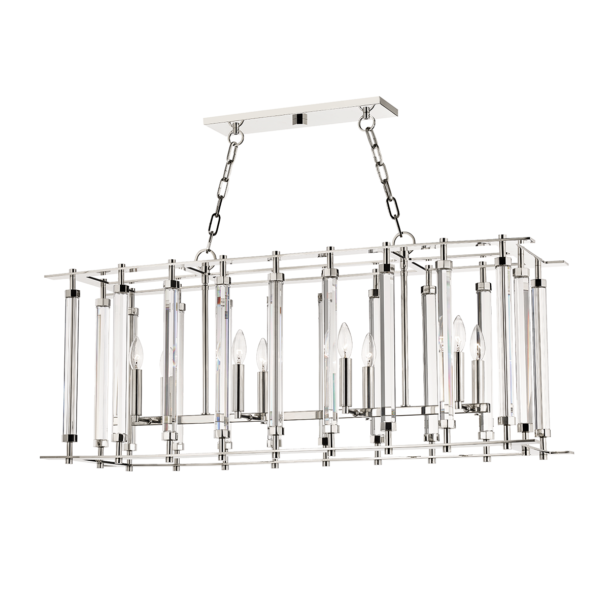 Haddon Linear with Polished Nickel Finish