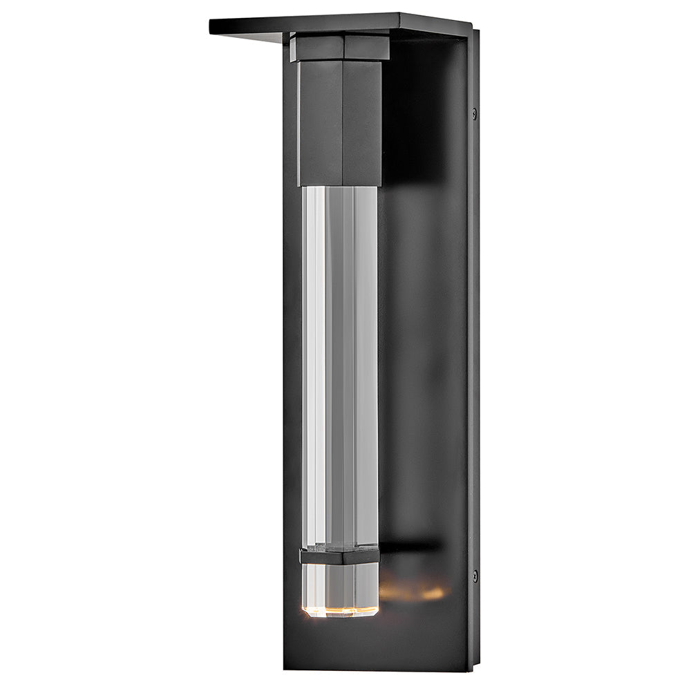 Cecily Medium Wall Mount Lantern In Black Finish