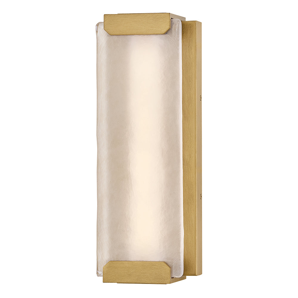 Zayde Medium Wall Mount Lantern In Light Brass Finish
