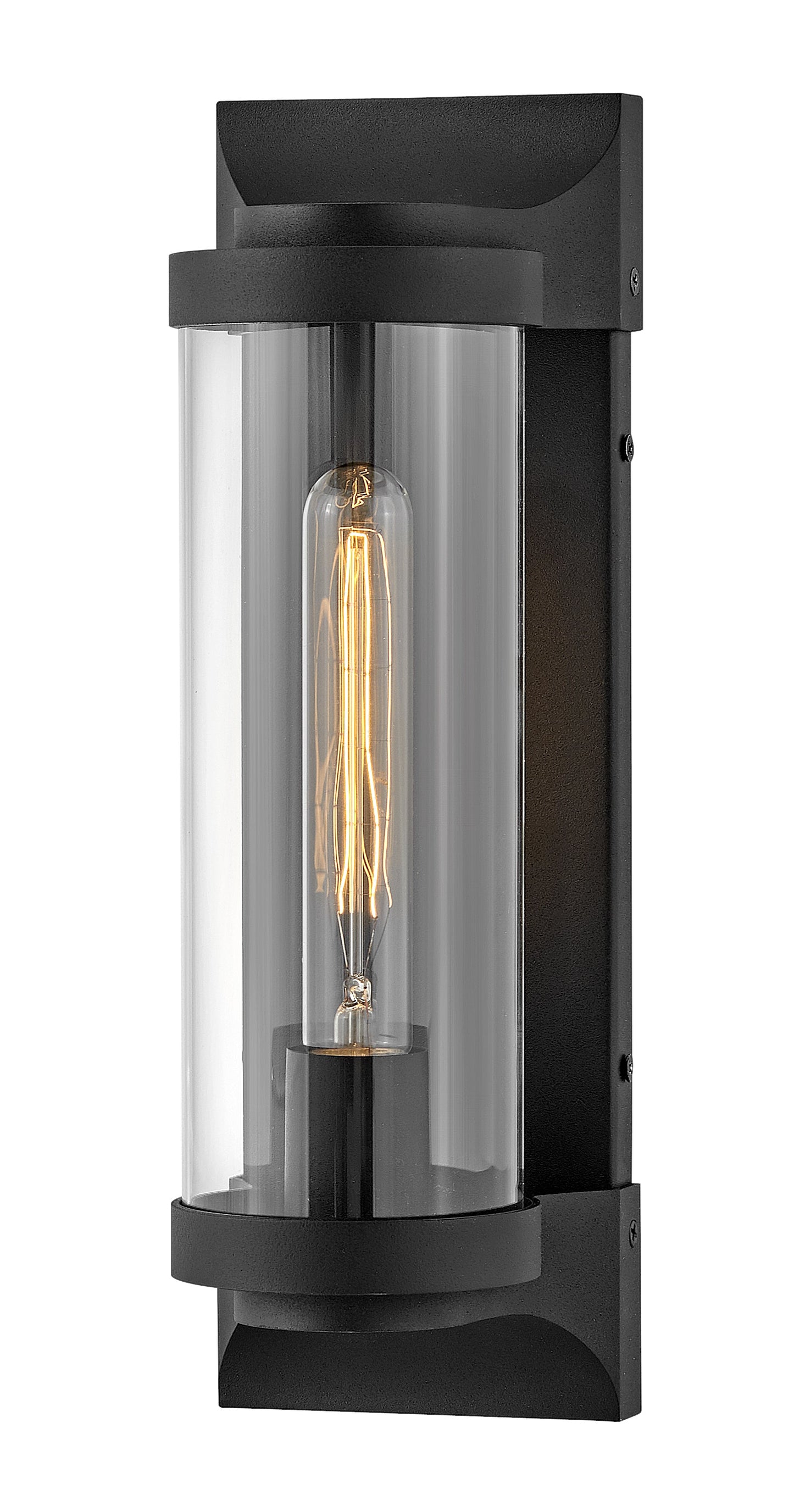 Pearson Medium Wall Mount Lantern In Black Finish