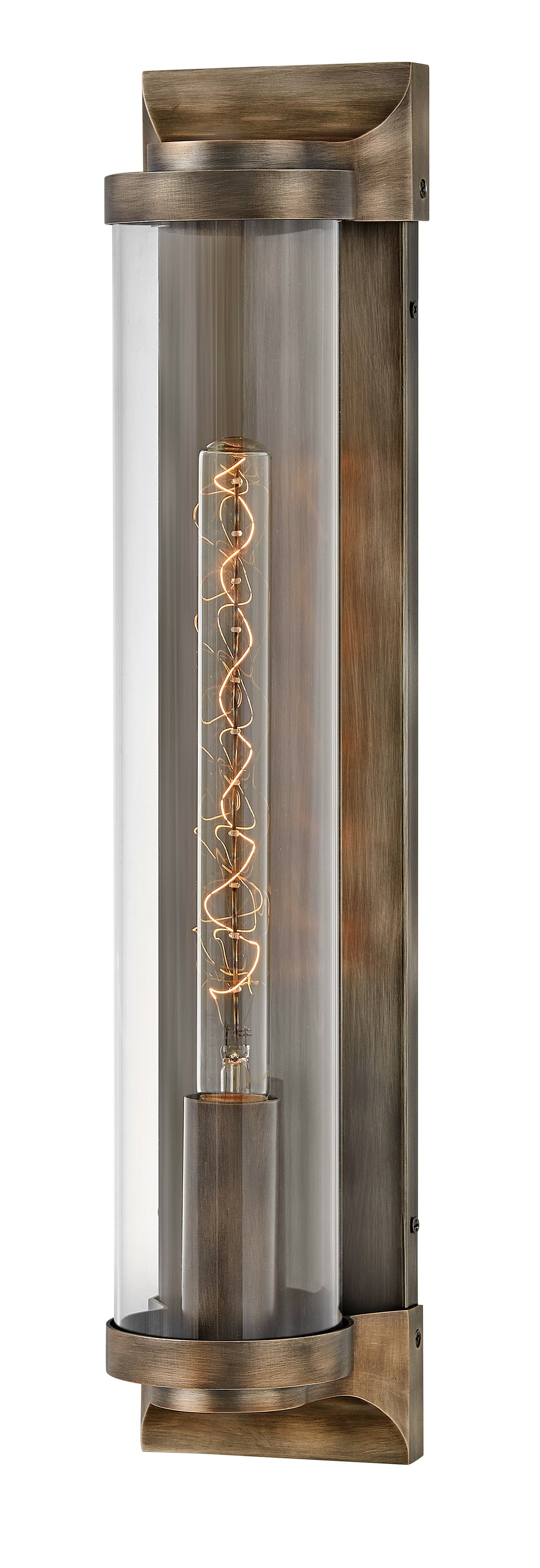 Pearson Large Wall Mount Lantern In Light Bronze Finish