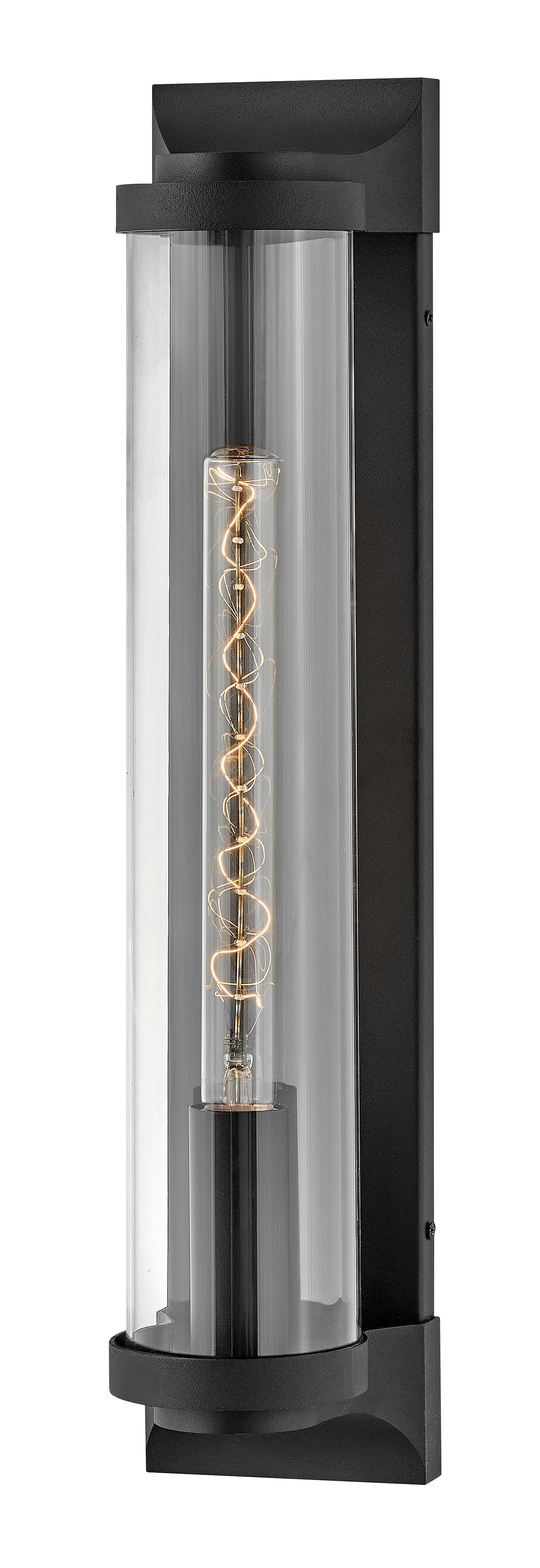 Pearson Large Wall Mount Lantern In Black Finish