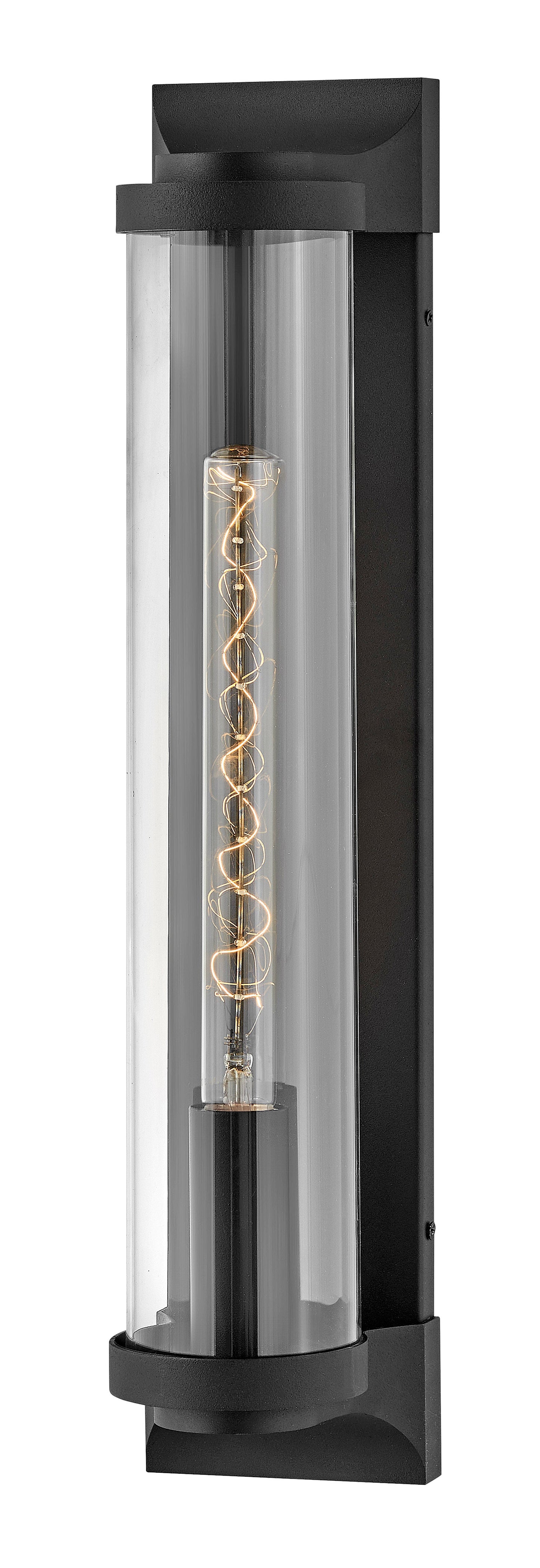 Pearson Large Wall Mount Lantern In Black Finish