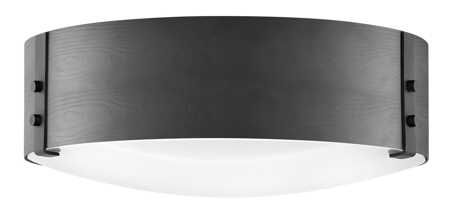 Sawyer Medium Flush Mount In Black Finish