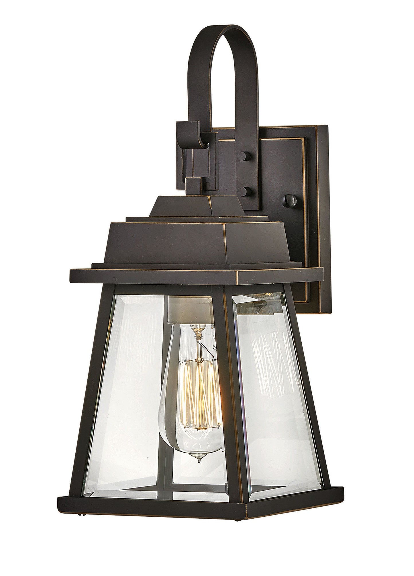 Bainbridge Medium Wall Mount Lantern In Light Bronze Finish