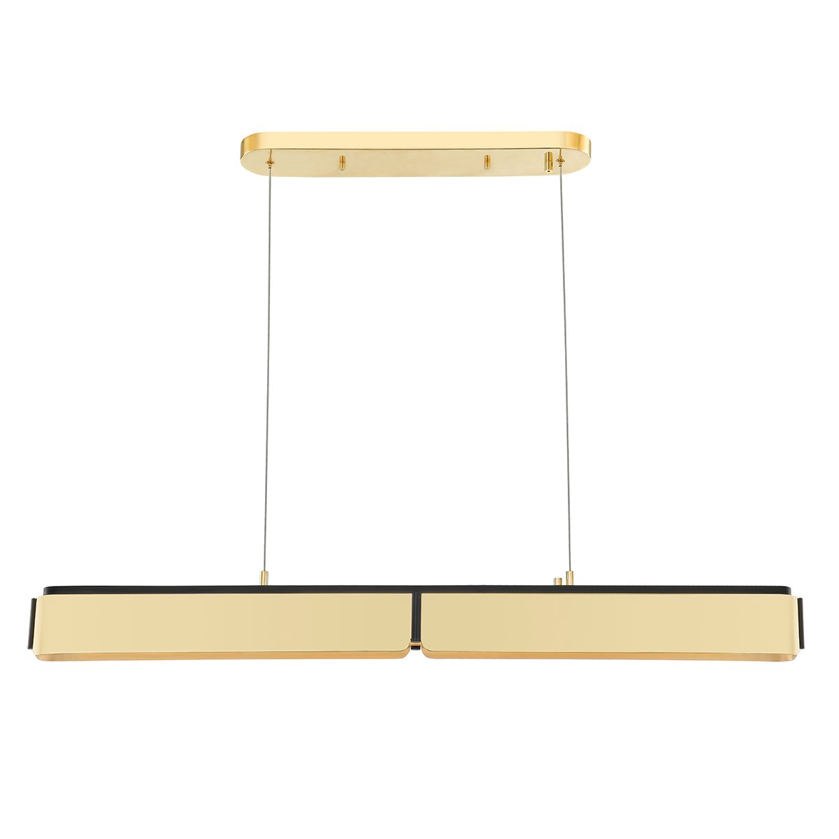 Tribeca Linear with Aged Brass/black Finish