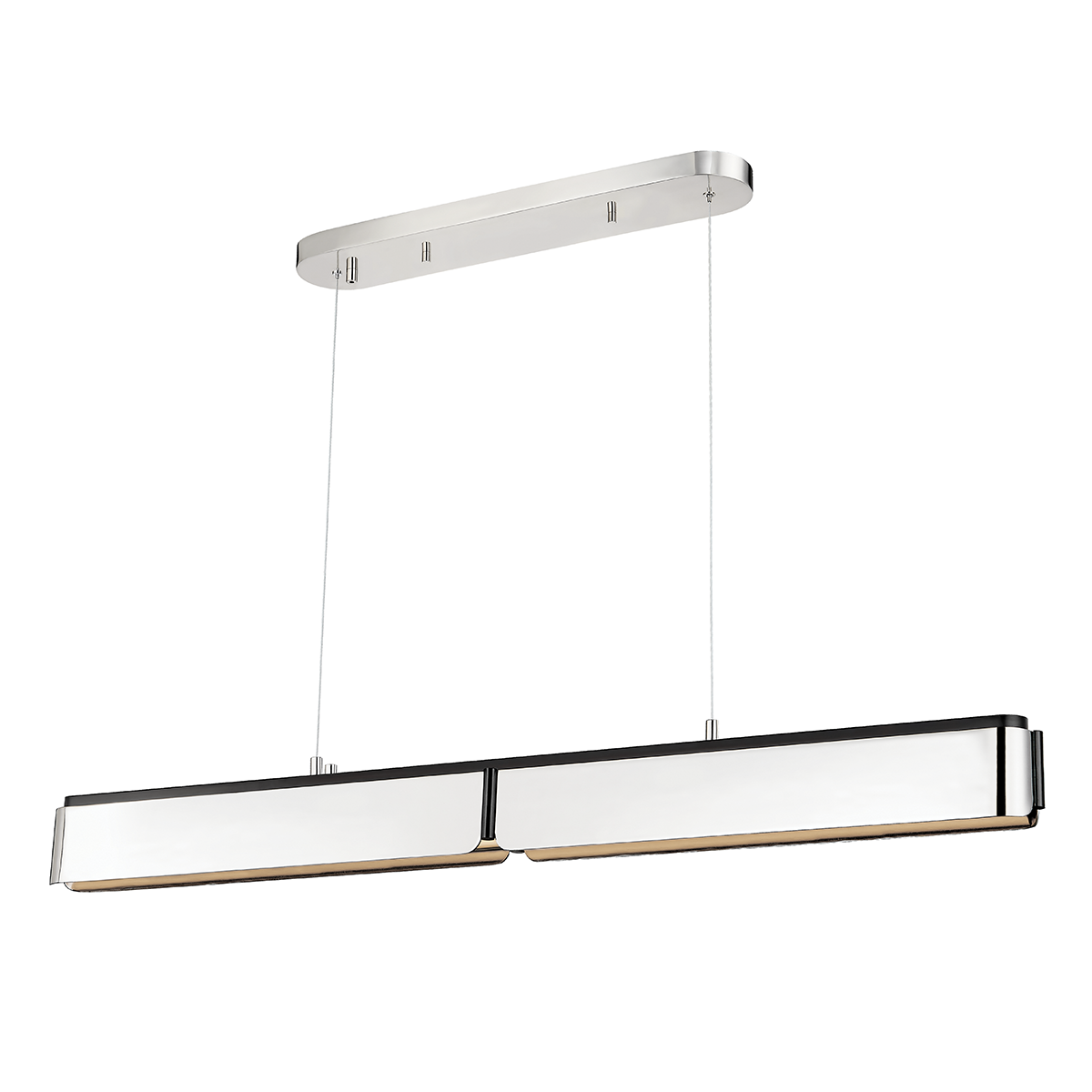 Tribeca Linear with Burnished Nickel/black Combo Finish