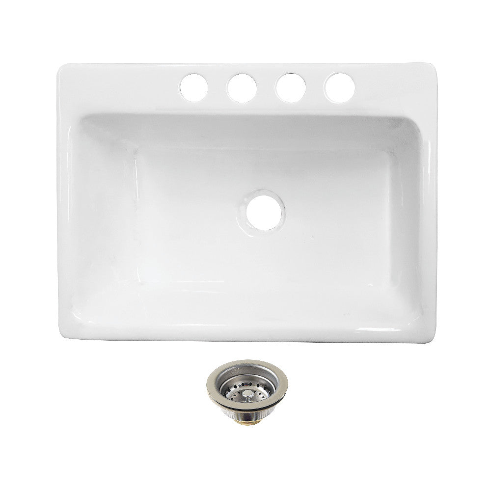 Towne 36 Inch Undermount Kitchen Sink in White