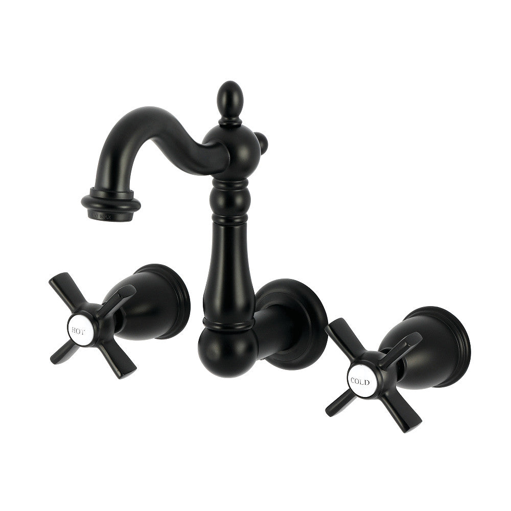 Millennium Wall-Mount Bathroom Faucet in Matte Black