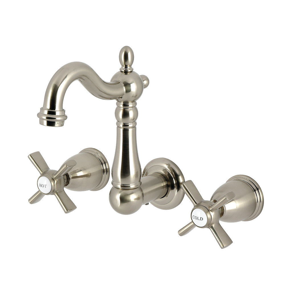 Millennium Wall-Mount Bathroom Faucet in Brushed Nickel