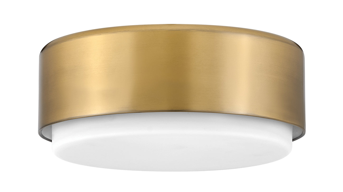 Cedric Small Flush Mount In Light Brass Finish
