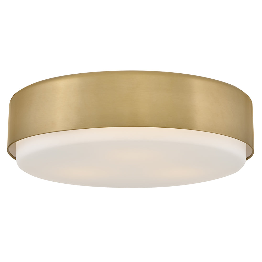 Cedric Medium Flush Mount In Light Brass Finish