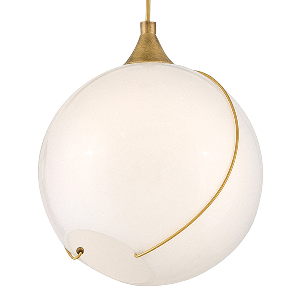 Skye Small Pendant In Light Brass Finish
