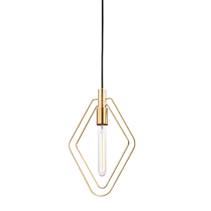 Masonville Pendant with Aged Brass Finish