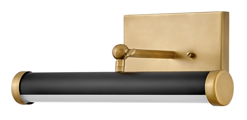 Regis Small Adjustable LED Accent Light In Light Brass Finish