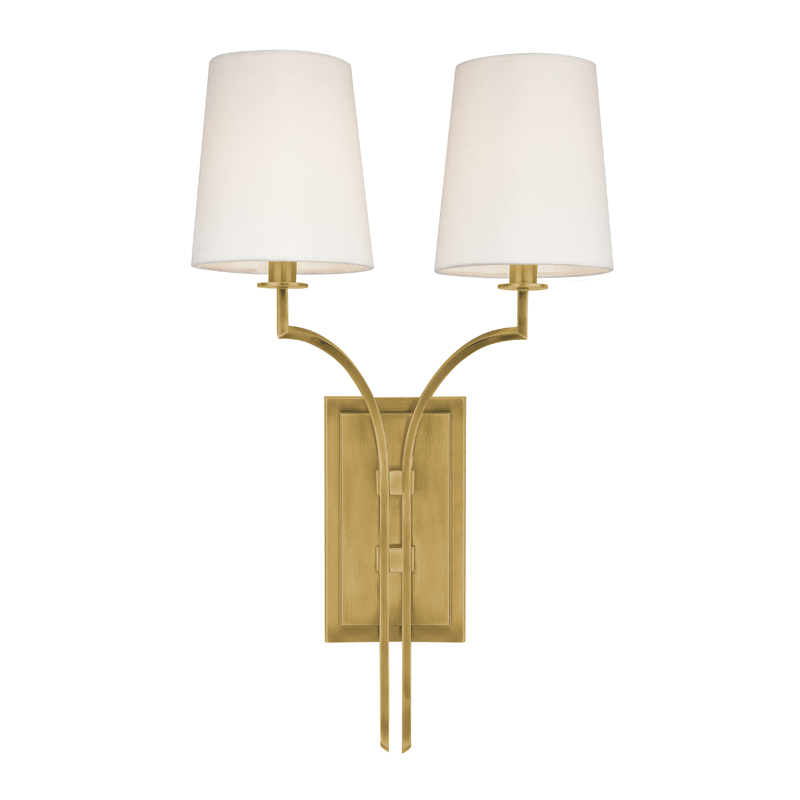 Glenford Wall Sconce with Aged Brass Finish